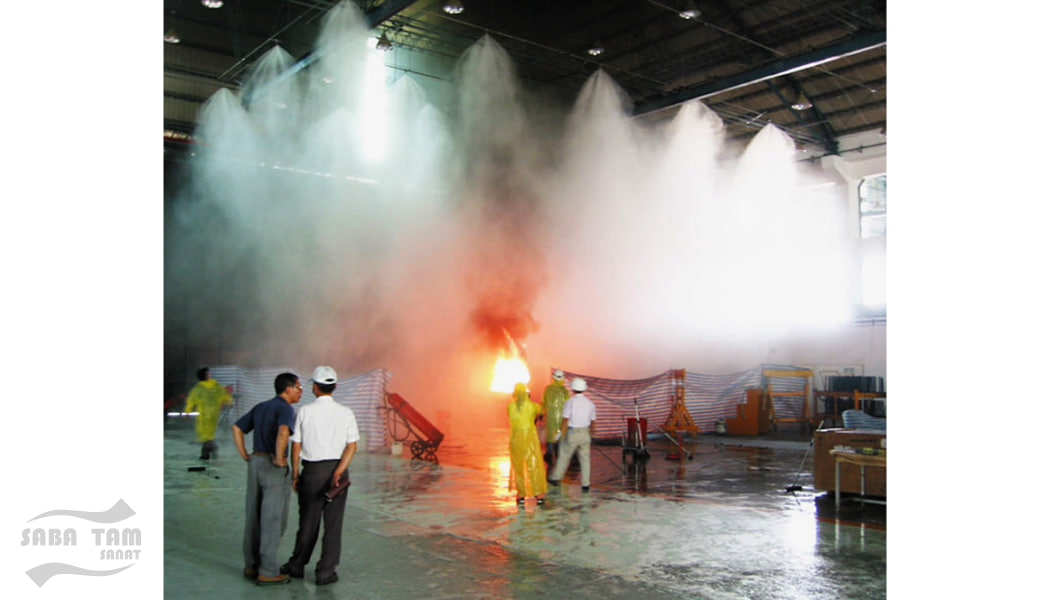 سیستم اطفا حریق سقفی مه آب